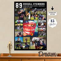 Lycée Sports Senior 15 Photo Collage Grad