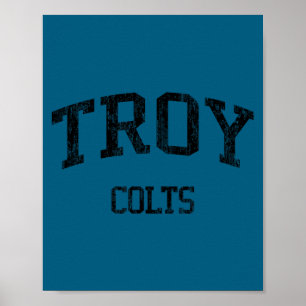 Poster Lycée Troy hs troy mi sports vintage