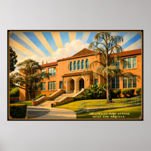Poster Lycée universitaire - Ouest de Los Angeles