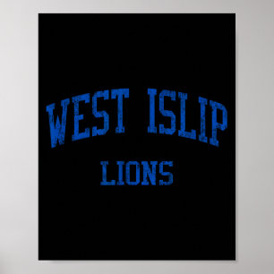 Poster Lycée West Islip Hs West Islip Ny Vintage Sr