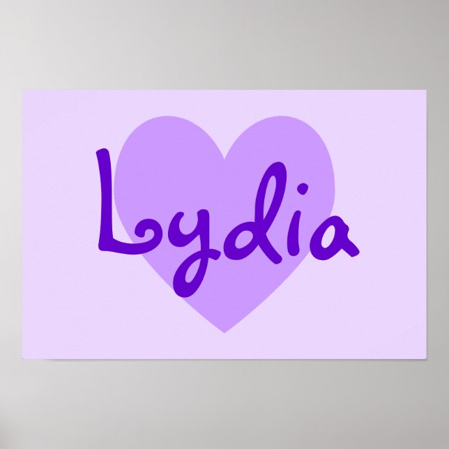 Poster Lydia en violet (Devant)