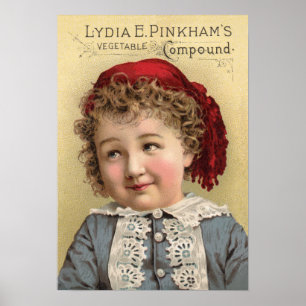 Poster Lydia Pinkhams Vegetable Comptoir Ad