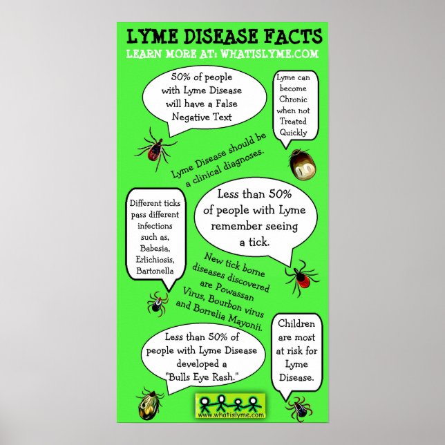Poster Lyme Maladie Sensibilisation Information éducative (Devant)