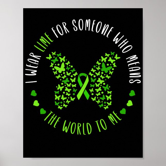 Poster Lymphoma Sensibilisation Je Porte De La Chaux Pour (Devant)