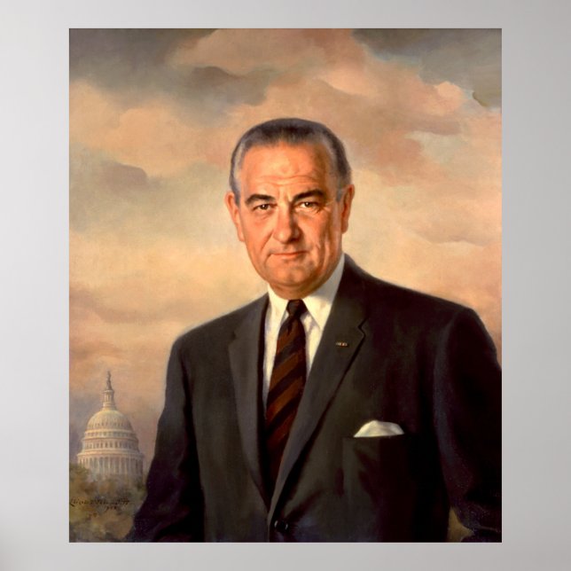 Poster LYNDON BAINES JOHNSON par Elizabeth Shoumatoff (Devant)