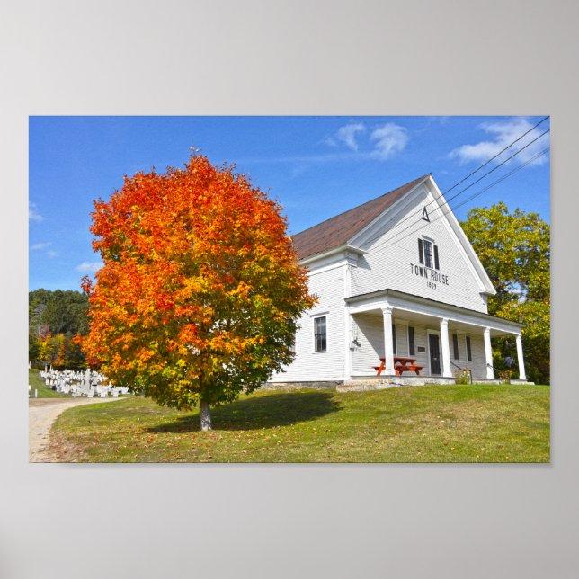 Poster Lyndon Town House, Vermont (Devant)