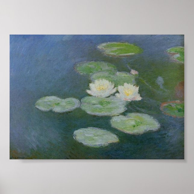 Poster Lys d'eau, Pond Van Gogh célèbre peinture (Devant)