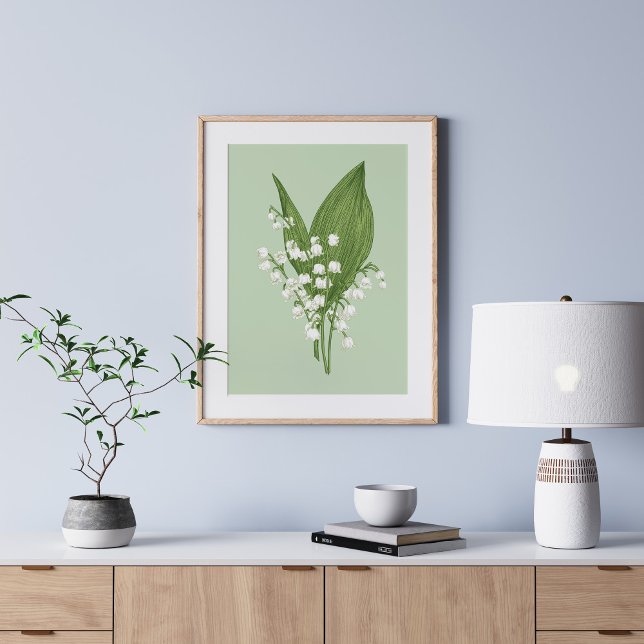 Poster Lys vintage de la vallée (Créateur téléchargé)