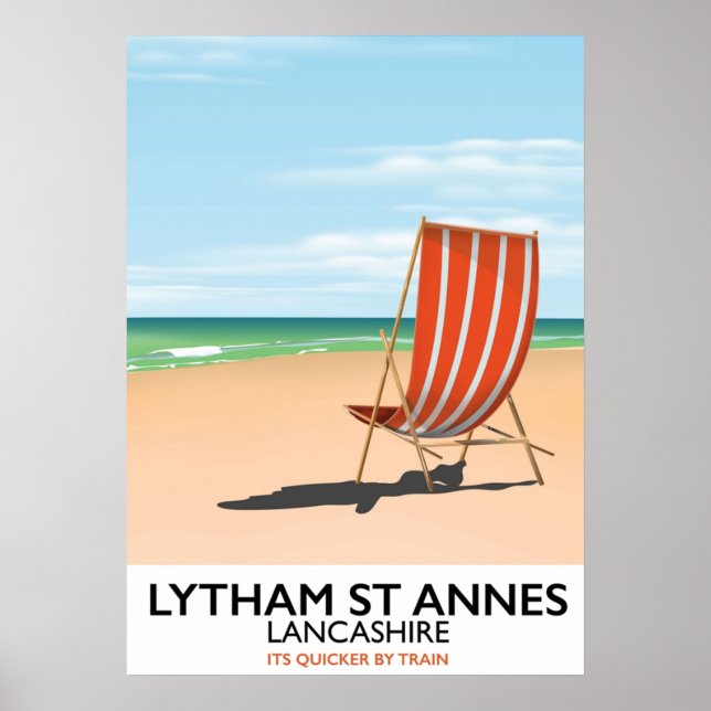 Poster Lytham St Annes Lancashire bord de mer (Devant)