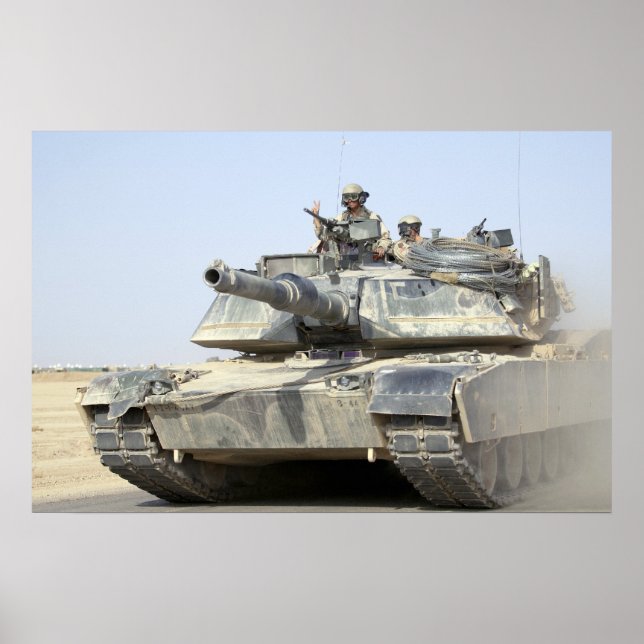 Poster M1A1 Abrams (Devant)