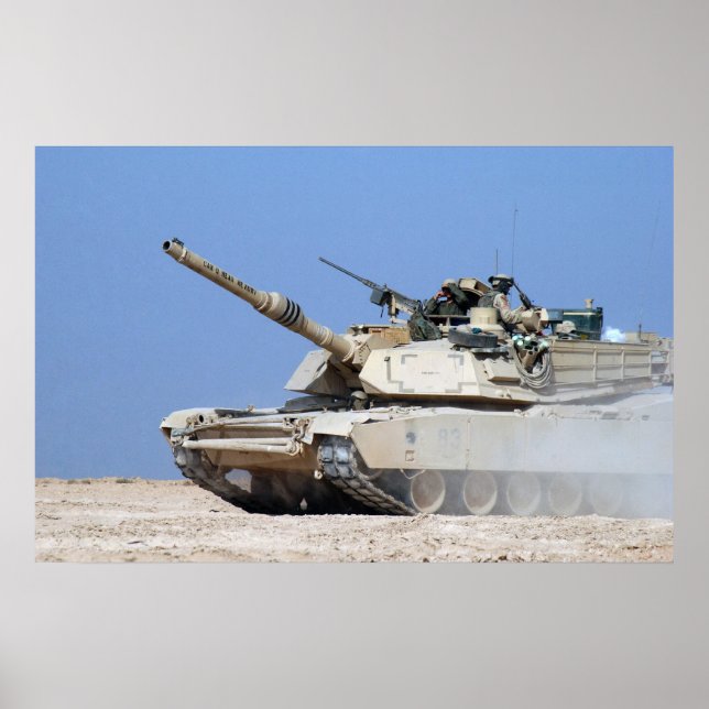 Poster M1A1 Abrams (Devant)