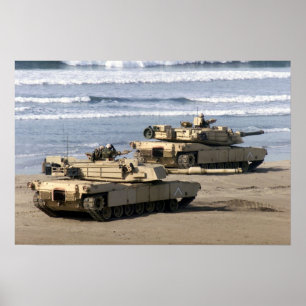 Poster M1A1 Abrams Principaux chars de combat