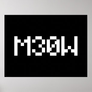 Poster M30W [Sons animaux de léopards]