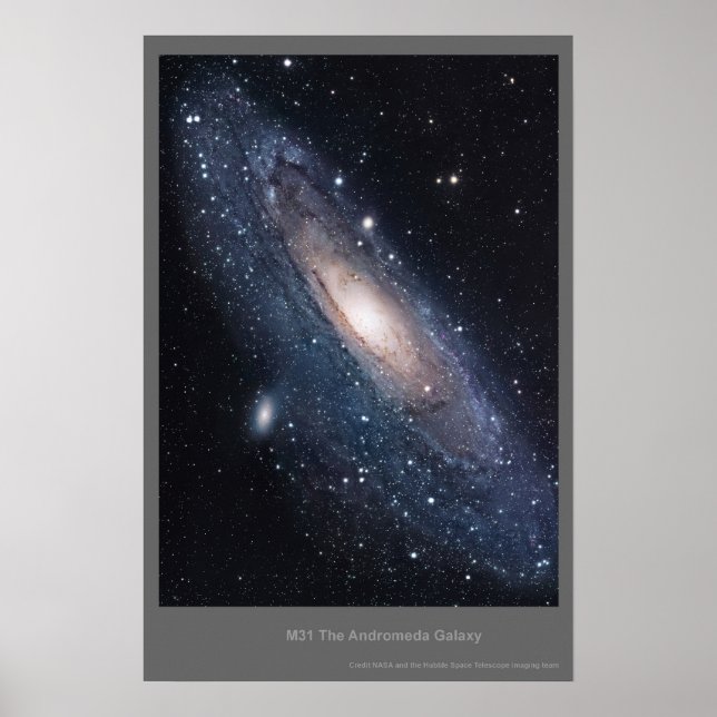Poster M31 Andromeda Galaxy (Devant)