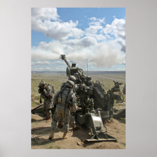 Poster M-777 Artillerie Artillerie Cannon