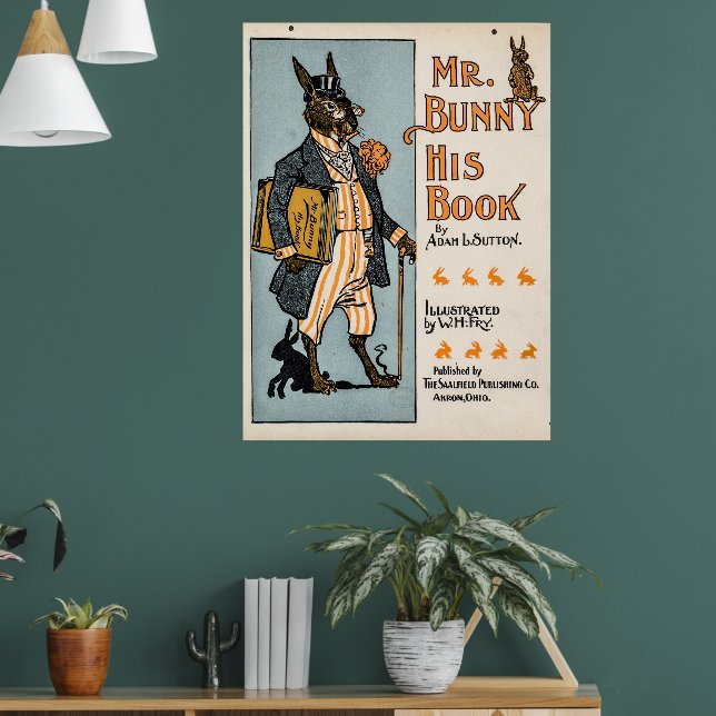 Poster M. Bunny, son livre - Adam L. Sutton (Salon 1)