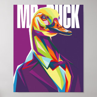 Poster M. Duck Pop Art