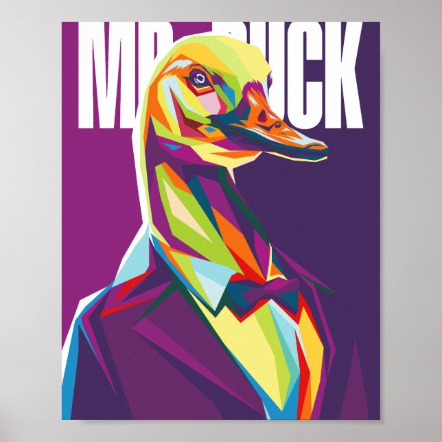 Poster M. Duck Pop Art (Devant)