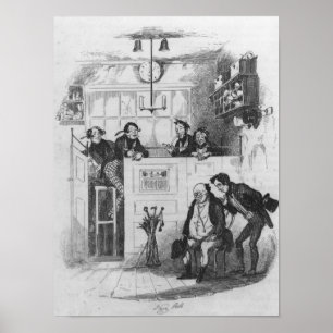 Poster M. Pickwick et Sam dans le bureau de la mandataire