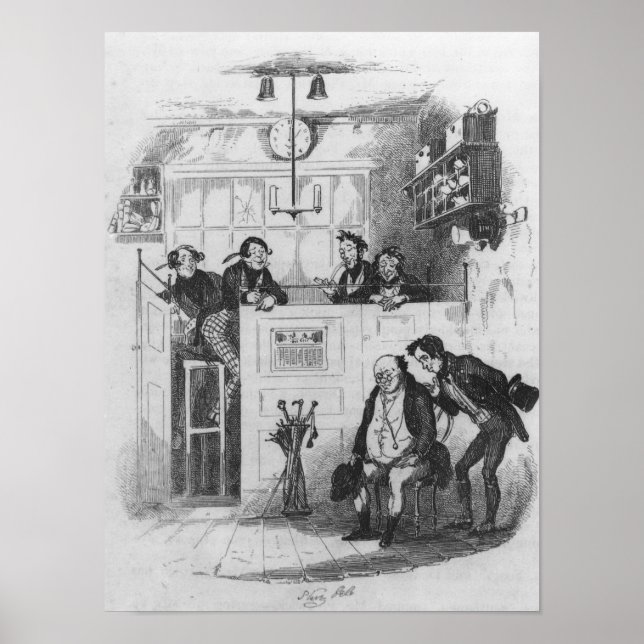 Poster M. Pickwick et Sam dans le bureau du procureur (Devant)