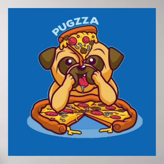 Poster M. Pugzza le Carlin de la pizza