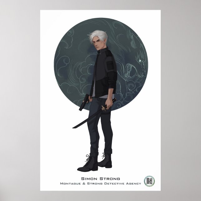 Poster M&S Simon Strong - Art de Mona Finden (Devant)