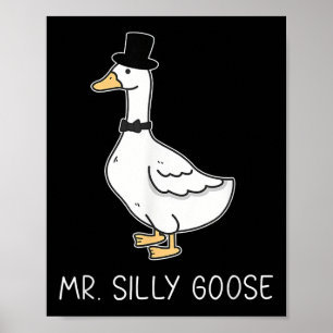 Poster M. Silly Goose Couple Correspondant Mariage Drôle 