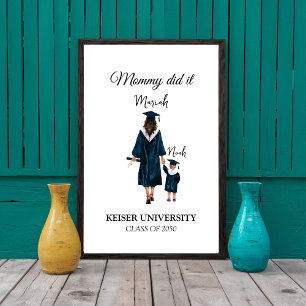 Poster Ma Maman Est Diplômée, Maman L'A Fait !