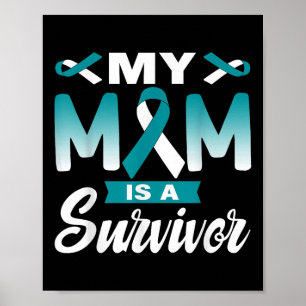 Poster Ma Mère Est Une Survivante Conscience Du Cancer Du