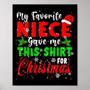 Poster Ma Nièce Favorite M'A Donné Ce Fam Père Noël De No