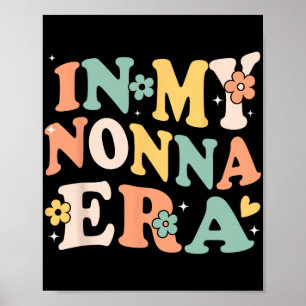 Poster Ma Nonna Ètait Drôle Sarcastique Groovy Rétro Fête