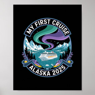 Poster Ma première croisière Alaska 2025 Chemise Lumières
