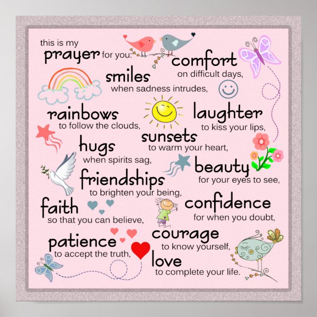 Poster Ma Prière Pour Vous (Devant)