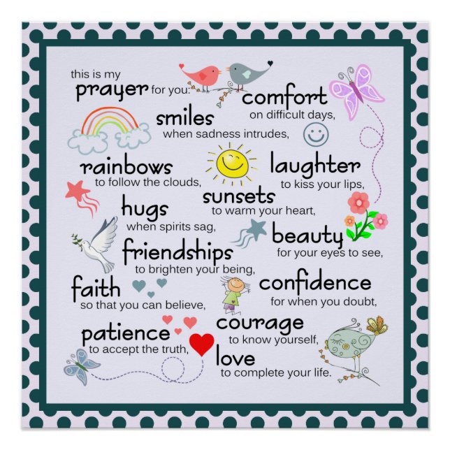 Poster Ma Prière Pour Vous (Devant)