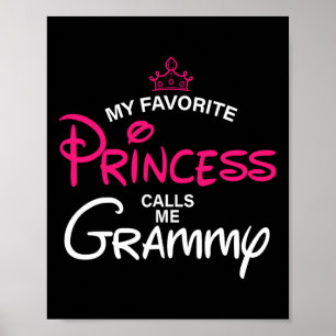 Poster Ma Princesse Favorite M'Appelle Grammy Daughter Fa
