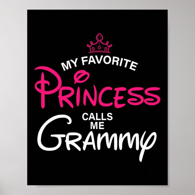 Poster Ma Princesse Favorite M'Appelle Grammy Daughter Fa (Devant)