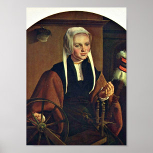 Poster Maarten van Heemskerck - portrait d'une femme