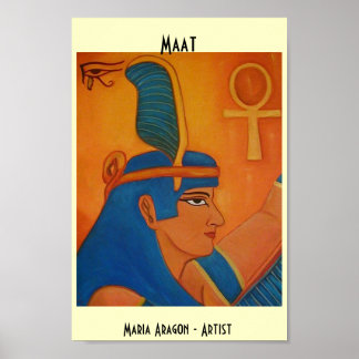 POSTER MAAT - GODDESS ÉGYPTIENS