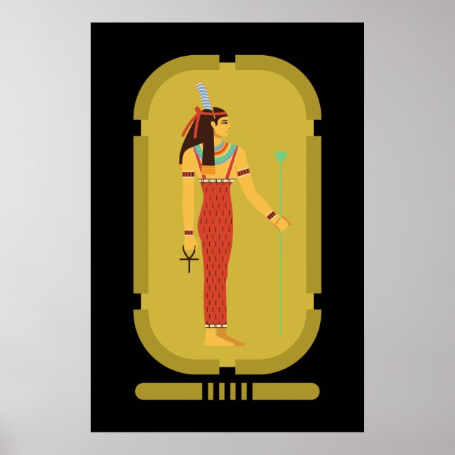 Poster Maat Sur Gold Cartouche (Devant)