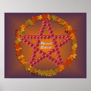 Poster Mabon Pentacle
