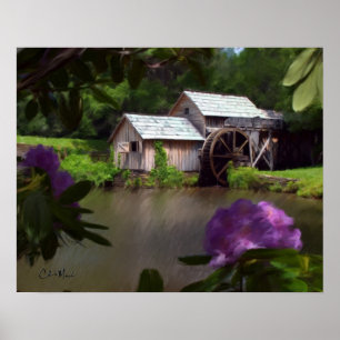 Poster Mabry Mill - Peinture