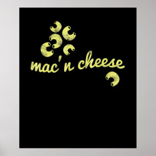 Poster Mac n fromage   plaisir chef humour cadeau