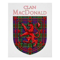 MacDonald de Ranald Tartan Scottish Plaid Lion Ram