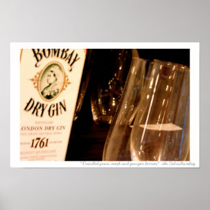 Poster Mâche de grain et baies de genévrier distillées