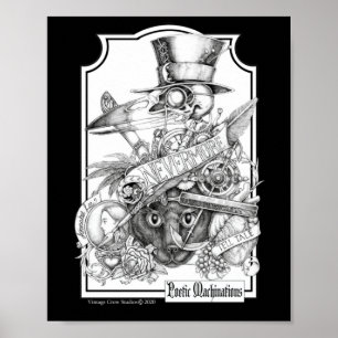 Poster Machinations poétiques