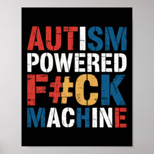 Poster Machine à baiser puissante grâce à l'autisme Rizz'