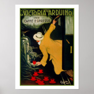 Poster Machine à café italienne des années 1920 vintage e