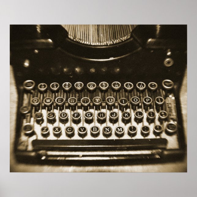 Poster Machine à écrire (Devant)