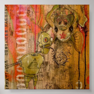 Poster Machine commerciale internationale