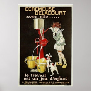 Poster Machine de séparation vintage